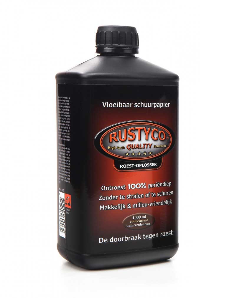 Rustyco - výkonný odstraňovač hrdze, tekutina - koncentrát, 1l
