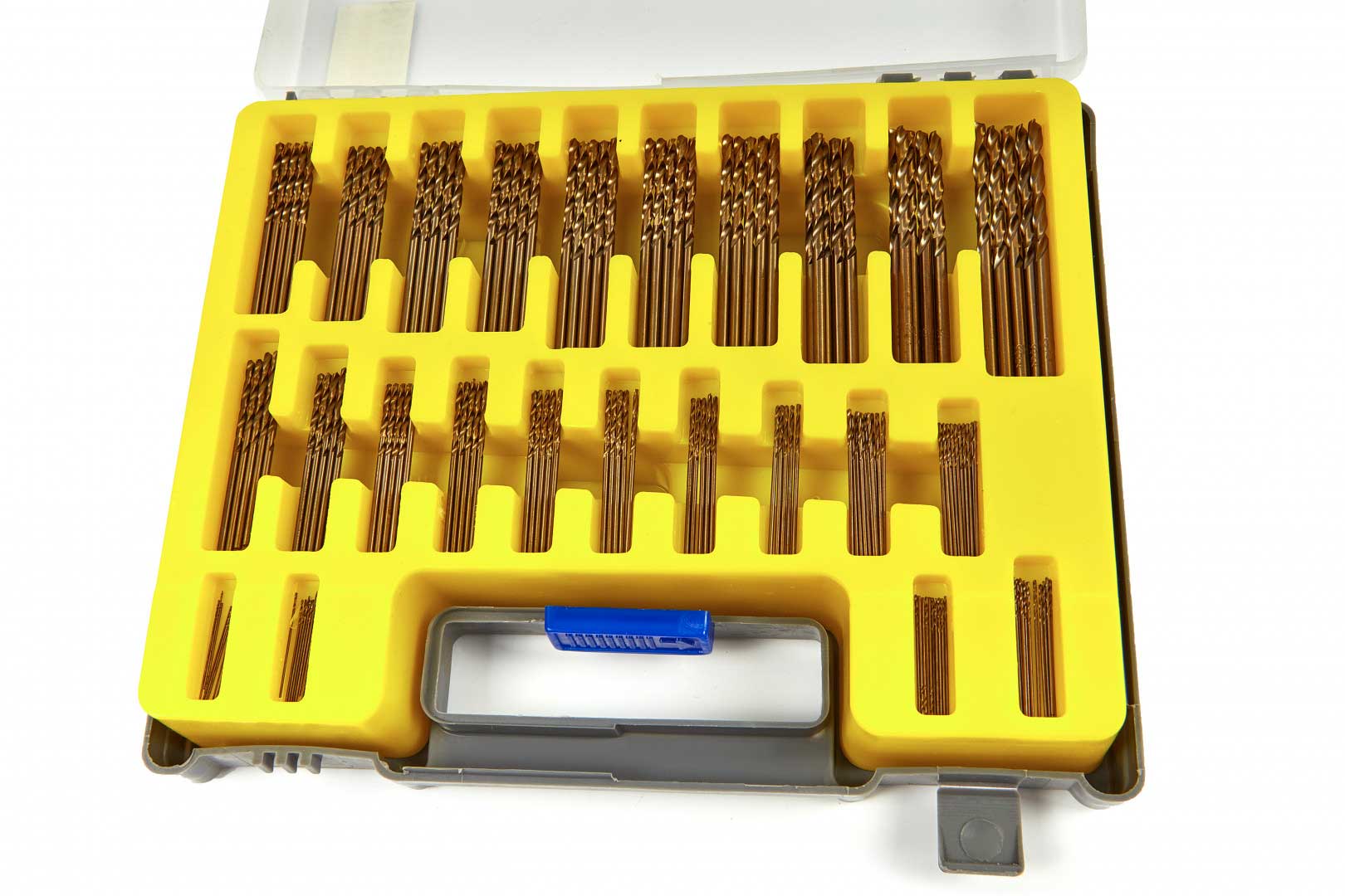 Kobaltové vrtáky HSS-Co, malé rozmery 0.4 - 3.2 mm, sada 150 dielov