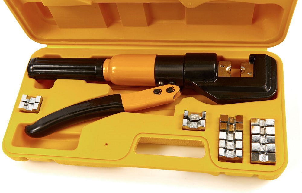 Pákové hydraulické lisovacie - krimpovacie kliešte 6 ton , 4 - 70 mm2
