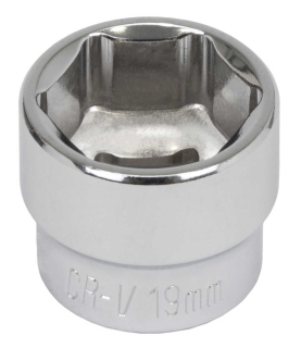 Hlavica nástrčná 3/8", 10 mm, 6 hrán, CrV, extra krátka, Welzh