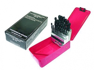 Vrtáky špirálové brúsené HSS, 1,0 - 13,0 mm, súprava 25 dielov, Triumf