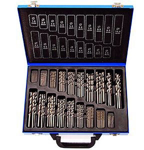 Vrtáky valcované, HSS, 1.0 - 10.0 mm, súprava 170 dielov, Condor Werkzeug
