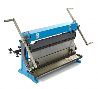 Kombinovaný stroj na plech 760 - nožnice-stáčačka-ohýbačka plechu, 3 v 1, 760 mm, 140 kg