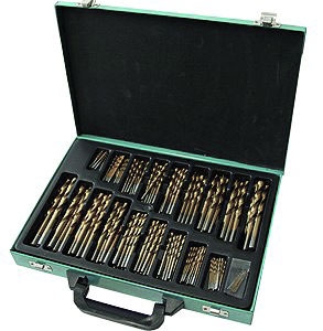 Vrtáky HSS-TiN 1.0 - 10.0 mm, súprava 170 dielov, titánové, Condor Werkzeug