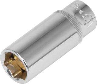 Hlavica predĺžená nástrčná 1/4" s prídržným magnetom, 10 mm, 6 hrán, CrV, Welzh