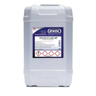 Exol Excelfluid NP, univerzálna vodou riediteľná rezná a obrábacia kvapalina/emulzia, 25l