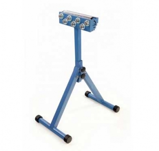 Výškovo nastaviteľný podávací stojan pre strojné píly s rolňou 3 v 1, 730 - 1120 mm, nosnosť až 200 kg