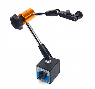 Stojanček magnetický centrálne nastaviteľný, držiak pre odchýlkomer (úchylkomer), celková dĺžka 370 mm