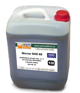 Exol MICRON GHS 68, multifunkčný strojný olej 3 v 1 pre prevody, hydrauliku a klzné vedenia, 10l