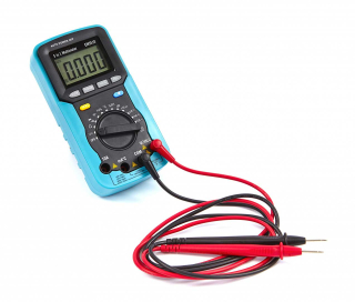 Digitálny multimeter 5 v 1 - multifunkčný, meria: napätie, prúd, kapacitu atď,... ďalej hluk v dB, vlhkosť, teplotu, svetlo (jas)...