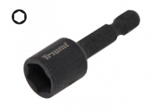 Nadstavec 6 hrán 1/4" magnetický pre matice a skrutky, tvrdený, 10 mm, Triumf