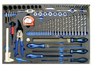 Modul pre zámočníkov, 67 dielov, rozmer - 585 x 405 x 35 mm, Triumf