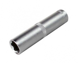 Hlavica nástrčná 1/2", E-profil, E10, CrV, predĺžená, Triumf