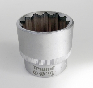 Hlavica nástrčná 1/2", 36 mm, 12 hrán, na matice poloos automobilu, Triumf