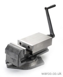 Strojný zverák s otočnou základňou - šírka čeľustí 80 mm, 5,7 kg, Warco