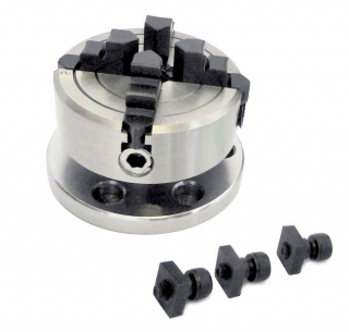 4 čeľusťové nezávislé skľučovadlo, 70 mm a príruba pre otočný stôl 75 a 100 mm, Warco