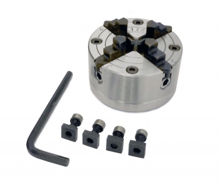 4 čeľusťové nezávislé skľučovadlo, 80 mm pre otočné stoly 75 a 100 mm, Warco