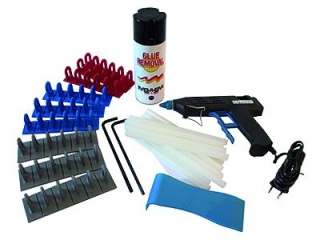 Adaptéry, tavná pištoľ a prísluš. na vyťah. prípravku "Strong puller", Triumf