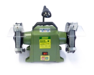 Stredne veľká liatinová stolná brúska 6" so svetlom - 9 kg, Warco