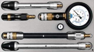 Kompresmeter kombinovaný pre benzínové motory - sada