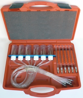 Tester vstrekovačov - Common Rail, 6 adaptérov pre Bosch, 13 dielov, Triumf