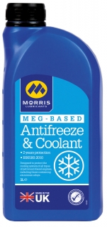 Morris MEG Antifreeze - modrá chladiaca kvapalina do motora, koncentrát, 1l