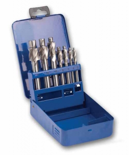 Záhlbníky stupňové pre zapustenú hlavu skrutky - sada 7 dielov, HSS, Warco