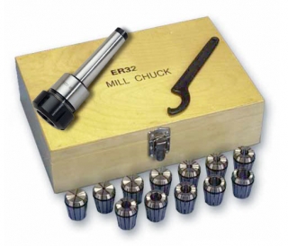 Držiak klieštin ER 32, kužeľ MK3, M12, 3 - 20 mm, 18 dielov, Warco