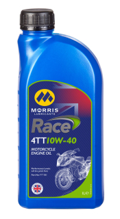 Morris Race 4TT 10W-40, olej pre 4-taktné závodné motocyklové motory, 1l