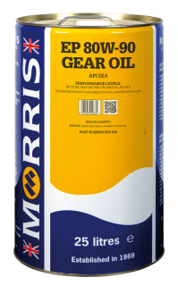 Morris EP 80W-90, GL5 - výkonný olej pre prevodovku a diferenciál, 25l