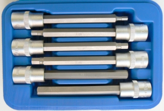 Hlavica zástrčná 1/2", Inbus 5 - 12 mm, dĺžka 140mm, materiál S2, 6 dielov, Condor Werkzeug