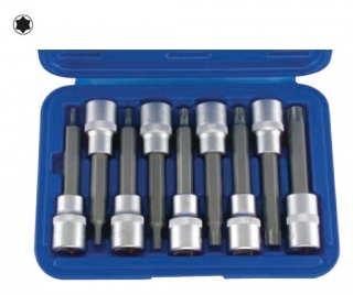 Hlavica zástrčná 1/2", Torx T20 - T60, dĺžka 100 mm, sada 9 dielov, Condor Werkzeug