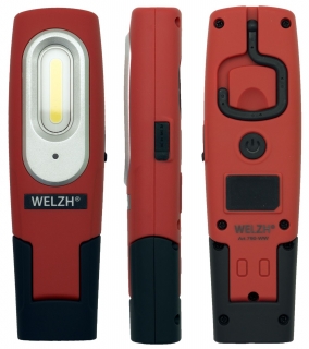 Mini multifunkčné nabíjacie pracovné LED svetlo, RED, Welzh