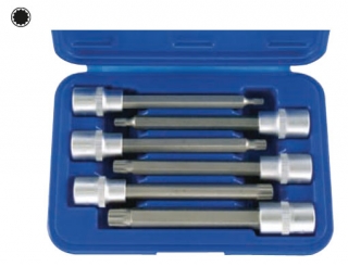 Hlavica zástrčná 1/2", XZN M5 - M14, dĺžka 140 mm, súprava 6 dielov, Triumf