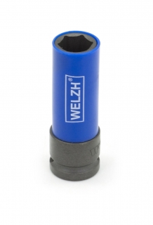 Nástrčná hlavica 17 mm, 6 hrán, predĺžená, CrMo, na Alu kolesá, Welzh