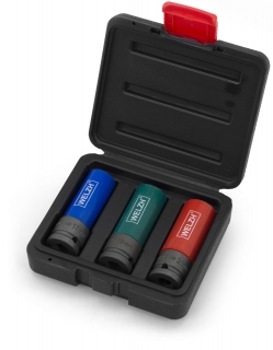 Hlavica nástrčné 17 - 21 mm, 6 hrán, predĺžená, CrMo, na Alu kolesá, Welzh