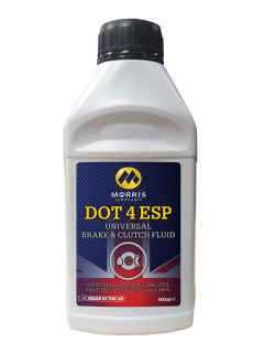 Morris DOT 4 ESP, univerzálna brzdová a spojková kvapalina, 500ml