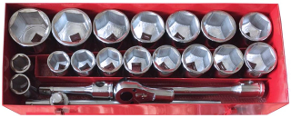 Gola sada 1", 6 hrán, 36 - 80 mm, 21 dielov, Welzh