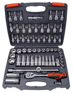 Gola sada 3/8", 6 hrán, 6 - 24 mm, CrV, 61 dielov, Welzh