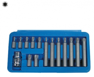 Bity 10 mm, Torx T20 - T55, adaptér 1/2", S2, sada 15 dielov, Condor Werkzeug