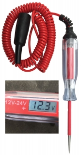 Digitálna LCD skúšačka/tester obvodov 12-24V, Welzh