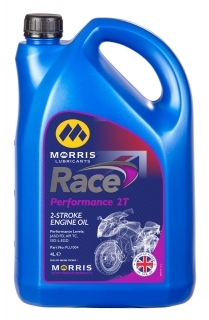 Morris Race Performance 2T, olej do benzínu pre dvojtaktné motocyklové motory road/race, 4l