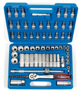 Gola sada 3/8", 1/4"-15/16", 6 hrán, 71 dielov, palcové romery, Condor Werkzeug