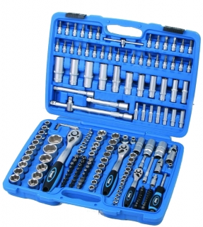 Gola sada 1/4" + 3/8" + 1/2", 6 hrán 4 - 32 mm, Super-Lock, 171 dielov, Triumf