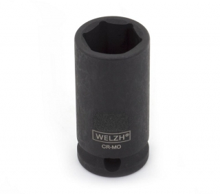 Hlavica nástrčná 3/4", 6 hrán, pre rázové uťahovače, CrMo, 50 mm, Welzh