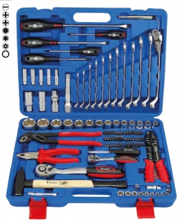 Súprava náradia v kufri, 1/4" + 1/2", Super-Lock 4- 32 mm, 105 dielov, Condor Werkzeug