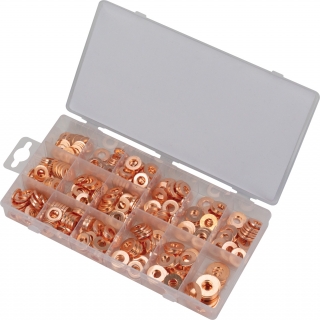 Sada medených podložiek pod vstrekovače, 375 kusov, Welzh