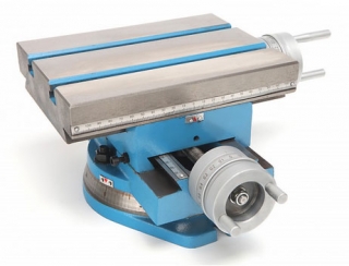 Krížový stôl 225 x 175 mm s otočnou základňou na frézovanie alebo vŕtanie, 17 kg