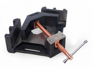 Profesionálny liatinový uhlový zverák 24 - 100 mm na zváranie v uhle 90°