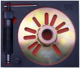 Prípravok na vyťahovanie nábojov ložísk kolies, pre dodávky, 12t, pre 4-5-6 otvorov, Welzh